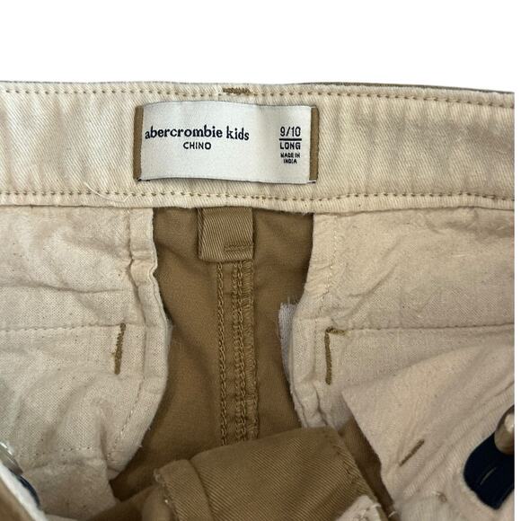 ABERCROMBIE KIDS Khaki Chino Pants Size 9/10 Long - Picture 3 of 5